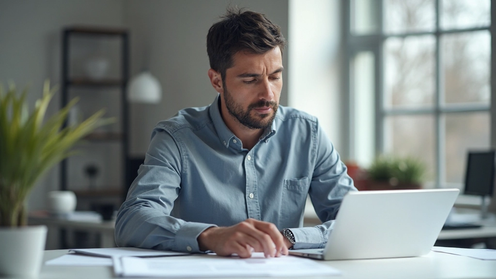 Man werkt aan loopbaankaart op tablet met aantekeningen en grafische elementen, moderne planning tools